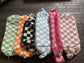 CHECKER COSMETIC MAKEUP POUCH BAG