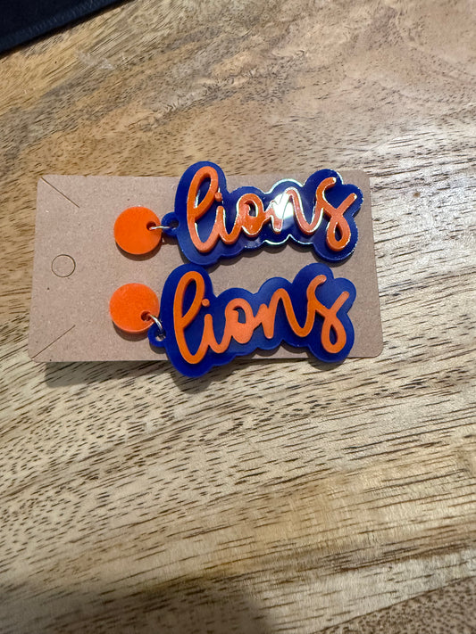 Custom Lions Earrings