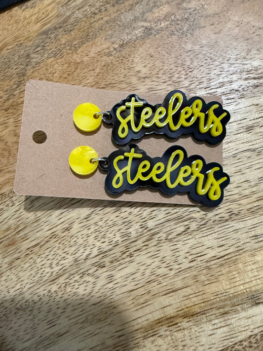 Custom Steelers Earrings