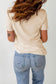 Khaki Sweet Floral Pumpkin Graphic Tee